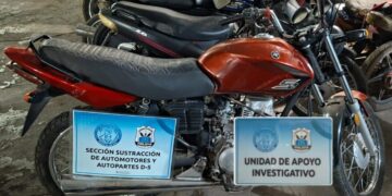Hallan una moto robada en 9 de Julio
