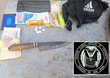 Violento episodio en Chimbas: lo detuvieron por disparar contra un vecino y hallaron droga