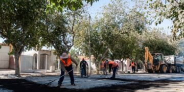 Continúa el Plan de Pavimentación Urbana en Caucete