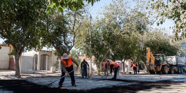 Continúa el Plan de Pavimentación Urbana en Caucete