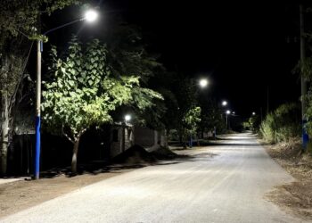9 de Julio avanza con el plan de iluminación: Alto de Sierra estrena sistema LED