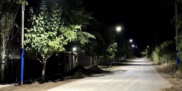 9 de Julio avanza con el plan de iluminación: Alto de Sierra estrena sistema LED