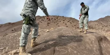 Descubren grabados rupestres prehispánicos en la cordillera de Calingasta