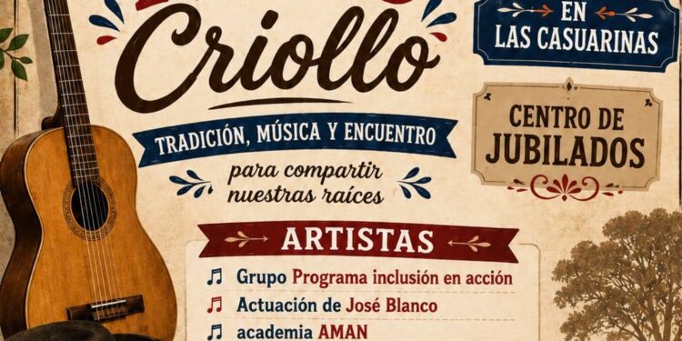 25 de Mayo celebrará el Gran Patio Criollo con música, danzas y tradiciones