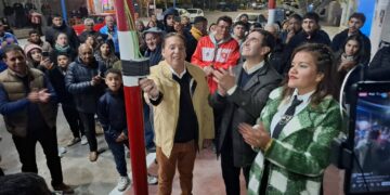 Albardón inauguró nuevas obras en Club Instituto La Laja y veredas en Las Lomitas