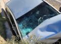 Desesperante rescate en Rawson: una mujer quedó atrapada dentro de un auto en un canal