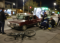 Caucete: una niña sufrió lesiones en un violento choque entre un auto y una bicicleta