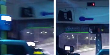 Grave denuncia: captan a un chofer usando el celular mientras manejaba por Ruta 40