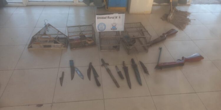 Pocito: secuestraron armas, droga y animales silvestres