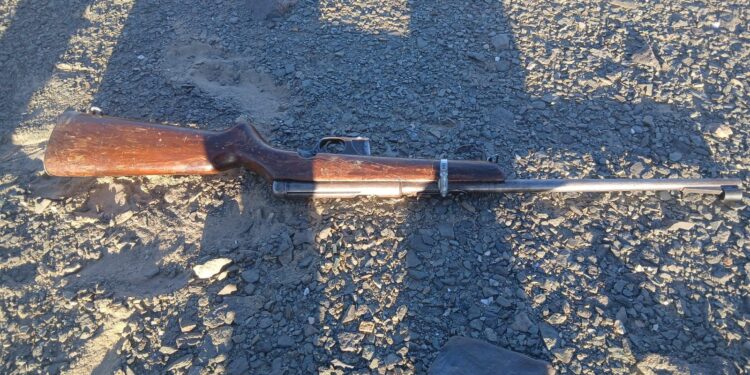 Detuvieron a un hombre por portar un rifle sin documentación