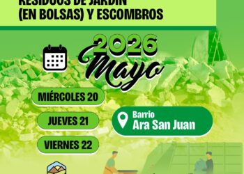 Operativo de limpieza en Barrio Ara San Juan