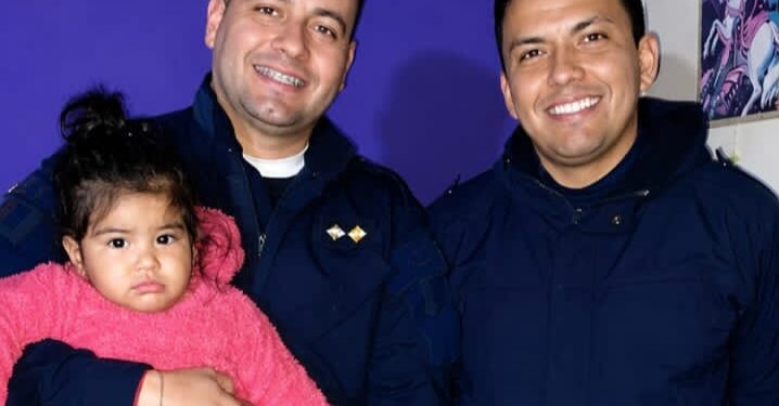 Policías salvaron a una bebé de 1 año