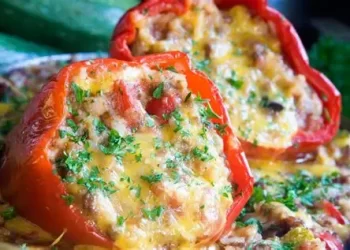 Pimientos rellenos al horno: receta fácil, saludable y llena de sabor