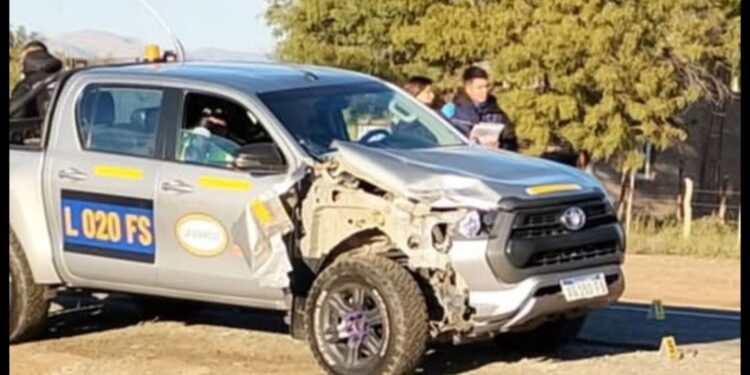 Ruta 40: una camioneta de servicios mineros chocó contra un caballo