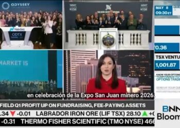 Histórico: San Juan abrió la Bolsa de Toronto y quedó en el centro de la minería mundial