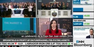 Histórico: San Juan abrió la Bolsa de Toronto y quedó en el centro de la minería mundial