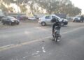 Ruta 20: una camioneta y una moto protagonizaron un violento accidente