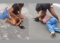 Mujer golpeó y le cortó el cabello en plena calle a la amante de su esposo