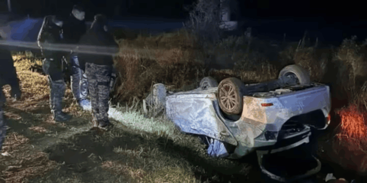 Murieron dos amigos que volvían del boliche, despistaron y volcaron