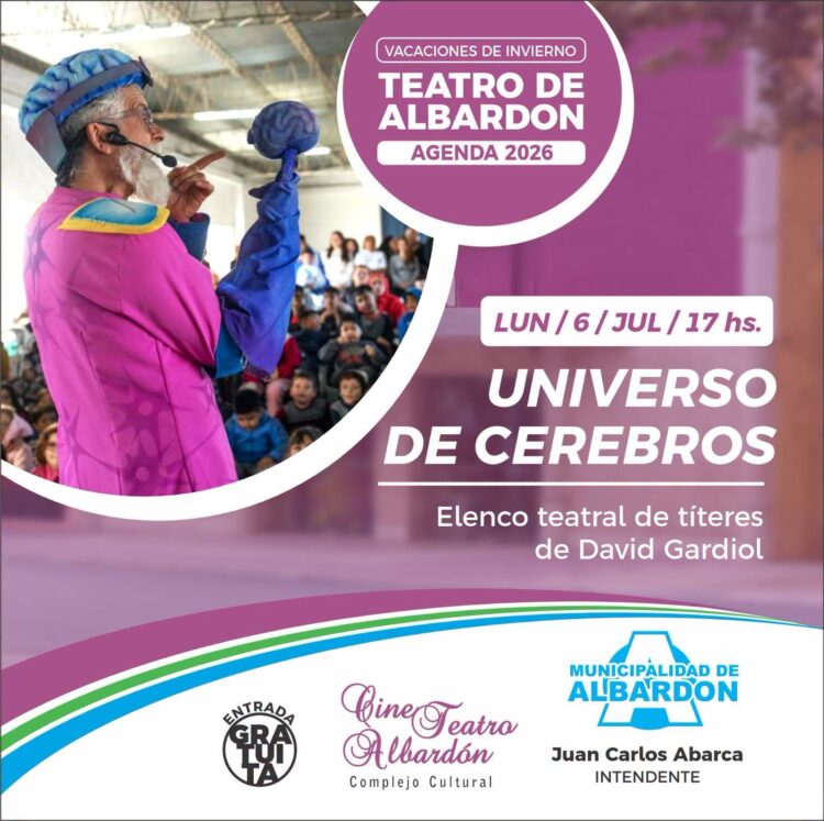 Del 6 al 17 de julio: Albardón tiene una agenda cultural para niños y familias