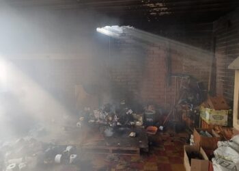 Dramático incendio en Caucete: las llamas consumieron un quincho