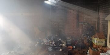 Dramático incendio en Caucete: las llamas consumieron un quincho