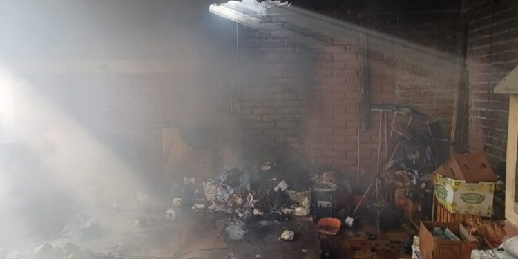 Dramático incendio en Caucete: las llamas consumieron un quincho