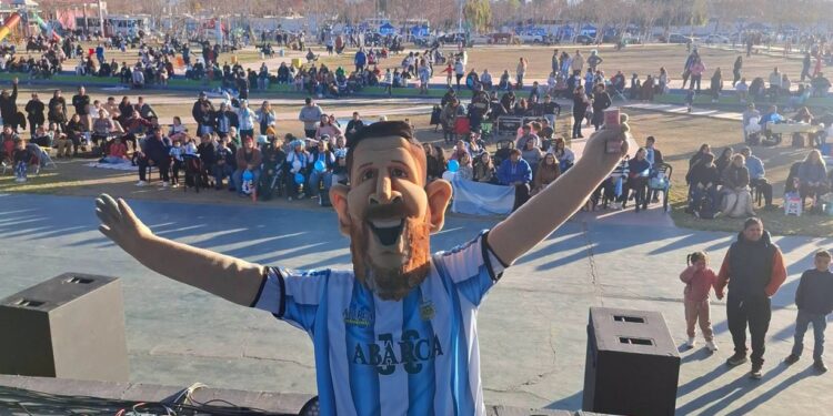 Albardón vivió una gran fiesta familiar para alentar a la Selección Argentina