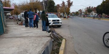 Un ciclista de 84 años terminó hospitalizado tras un siniestro vial en Caucete