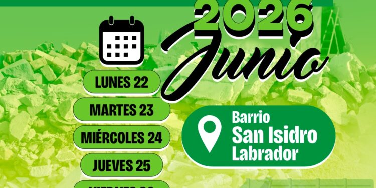 Operativo especial de recolección en el Barrio San Isidro Labrador