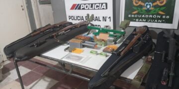 Secuestran cuatro armas y más de 400 municiones en Caucete