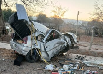 Grave vuelco en Caucete: cinco personas heridas