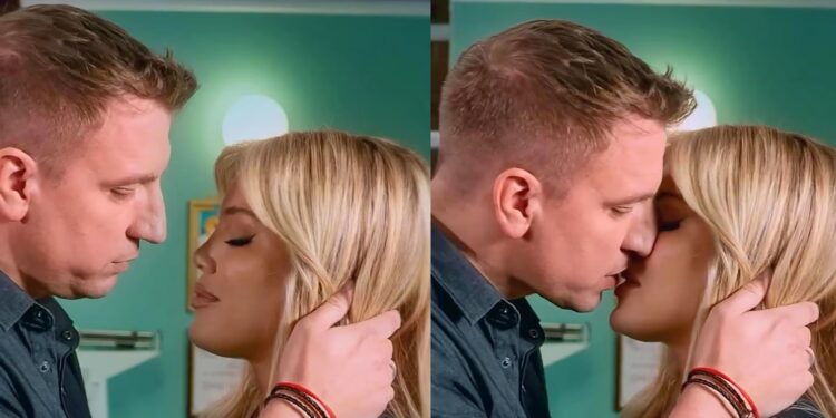 Wanda Nara y Maxi López sorprendieron con un apasionado beso en la ficción que