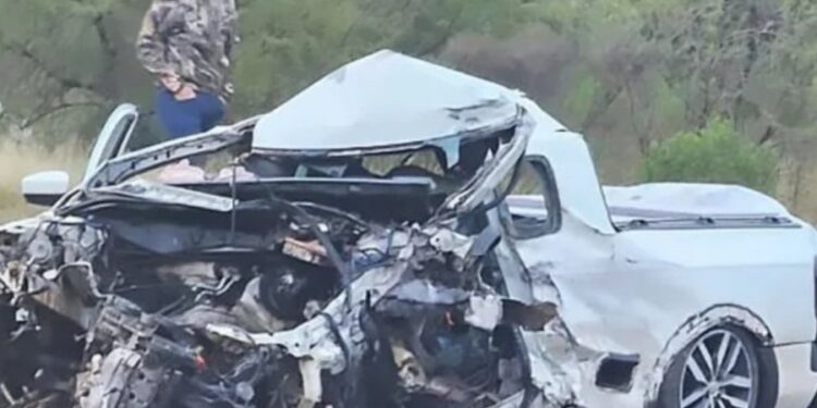 Las impactantes imágenes del choque frontal que dejó dos muertos