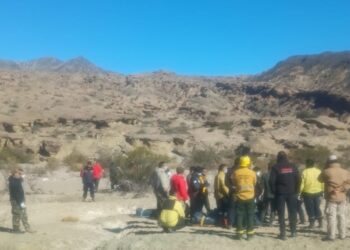Valle Fértil: continúa el operativo con el rescate y traslado de las personas fallecidas