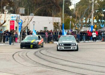 El drift callejero copó las vacaciones de invierno en 9 de Julio