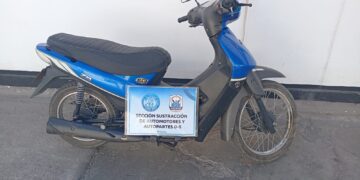 Secuestran una moto con el número de cuadro adulterado