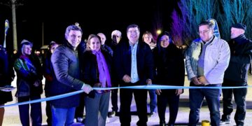 9 de Julio inauguró el Portal de Ingreso a La Majadita y nueva iluminación LED