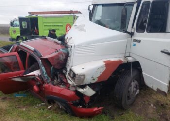 Una mujer murió tras un choque frontal entre una camioneta y un camión