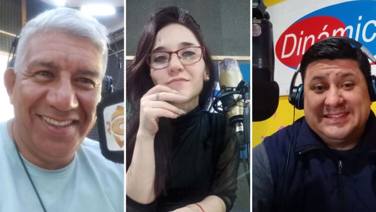 Roberto Cortez, Daniela Balmaceda y Cristian Luna