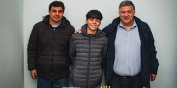 El intendente de 25 de Mayo recibió al ciclista Leandro Joaquín Aravena