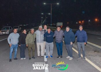 25 de Mayo concretó la instalación de 160 nuevas luminarias en Encón
