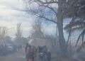 San Juan: el Zonda avivó las llamas y puso en riesgo viviendas en Pocito y Caucete