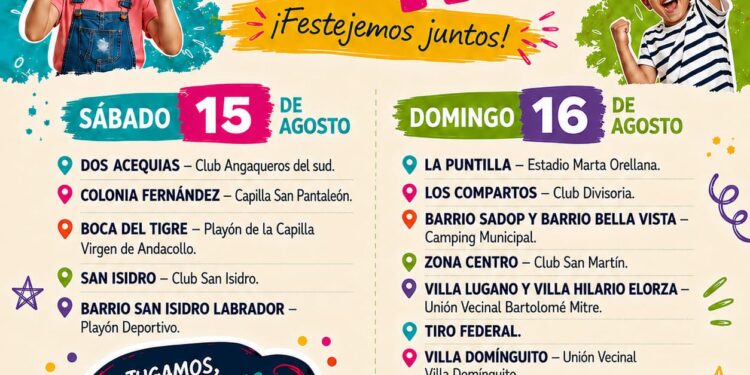 San Martín prepara un gran festejo por el Día del Niño