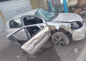 Impactante vuelco en Pocito: una mujer fue hospitalizada tras un fuerte choque