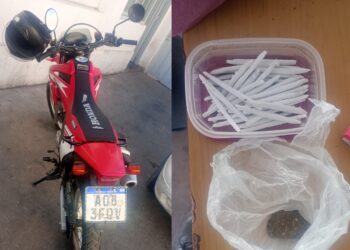 Cayó un motociclista que intentó escapar con 42 cigarrillos de marihuana