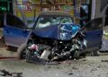 Tragedia: una mujer murió en el acto en brutal choque contra un negocio