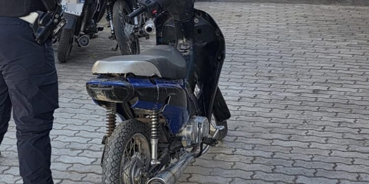 Secuestran una moto con pedido de robo y número de motor limado