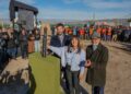 Chimbas puso en marcha una obra histórica: construyen su primer Polideportivo Techado