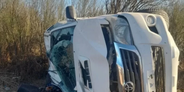 Volcó en la Ruta 141y la Policía le devolvió casi un millón de pesos en Caucete